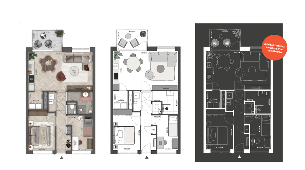 Beeldenfabriek - 2D & 3D Floor Plans
